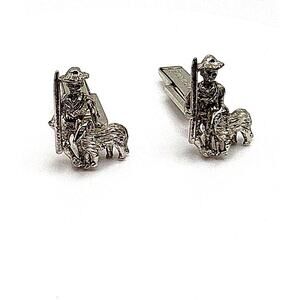 Vintage Tom Sawyer Cufflinks 1959 Sarah Coventry Silver Toned